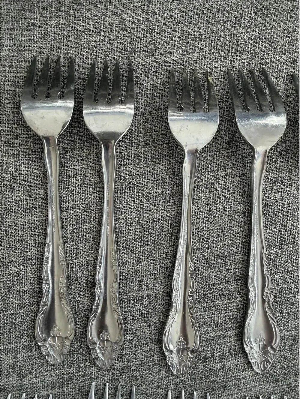 Oneida Northland Stainless Steel Malmaison Salad Fork Set Of 12